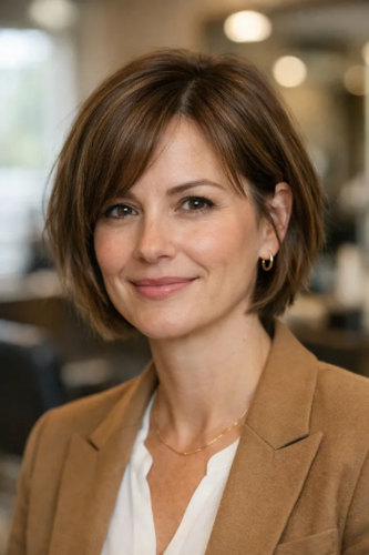 16. Short Layered Bob