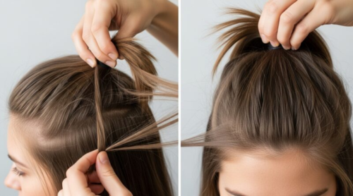 How to Get choppy ponytail Hair