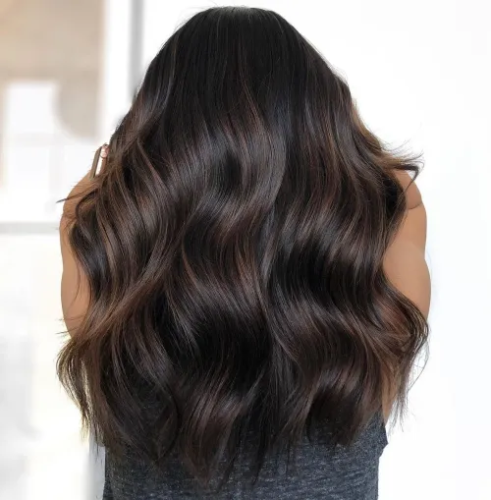 25. Chocolate Brown with Long Layers