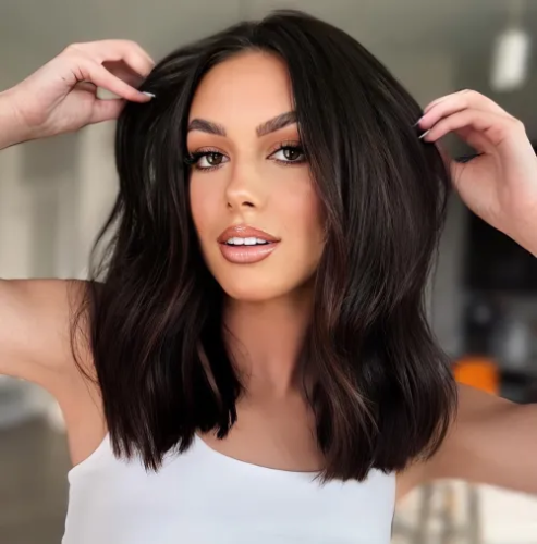 26. Chocolate Brown with Short Bob