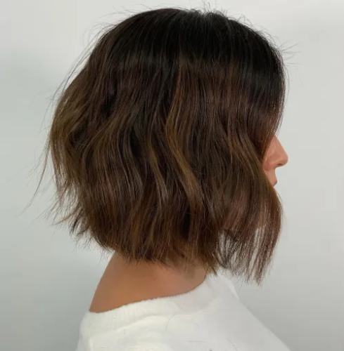 27. Chocolate Brown with Soft Curls